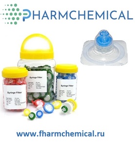 Шприцевой фильтр мембранный 0,22 мм, 13,0 мм, стерильно, 100 штук, PVDF Шприцевой фильтр мембранный 0,22 мм, 13,0 мм, стерильно, 100 штук, PVDF
